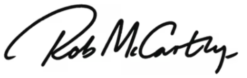 Rob McCarthy signature